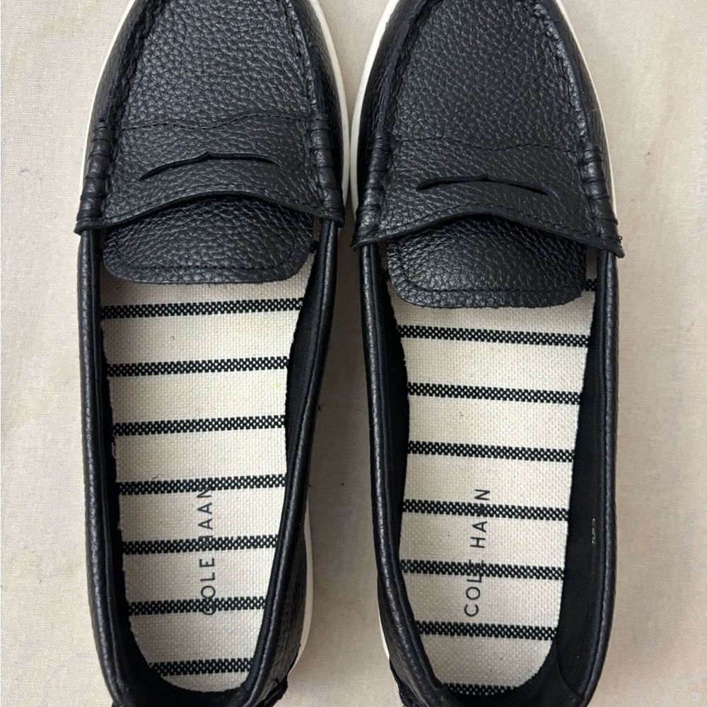 Cole Haan Black Leather Loafers